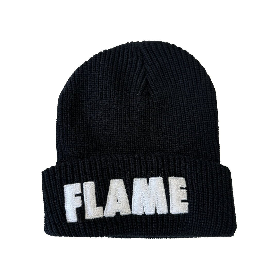 Flame Beanie Black – FLAMEBOYSHOP